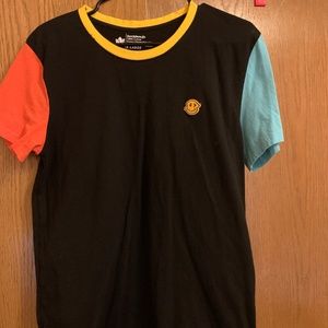 Multi colored dutch bros shirt